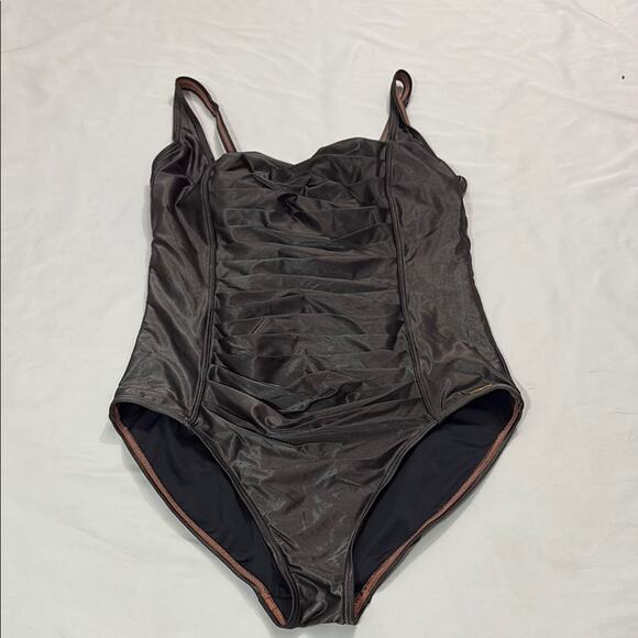 Calvin Klein Other - Calvin Klein Womens 14 Ruched One Piece Bathing Suit Summer Beach Vacation